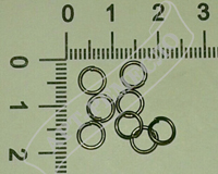 Колечки соединительные, цвет бронза, 0,6*5,  10 шт
