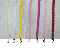 Кружево ХБ №5, фуксия, 1,7 см * 1 м