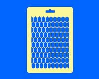 Трафарет прозрачный №3, ЧЕРЕПИЦА ВЫТЯНУТАЯ, 14*20 