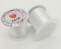 Нить силиконовая плоская, цвет прозрачный, 1 мм, 1 м