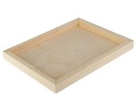 Планшет для творчества деревянный, с врезанной фанерой, 30 х 40 х 3,5 см, глубина 0.5 см, сосна