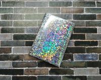 Фольга для золочения, трансферная голография, КУБИЗМ СЕРЕБРО, 9,5 см*0,5 м