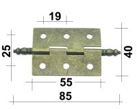 Петля большая, цвет бронза, 54*40 мм, 1 шт