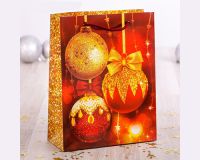 Пакет подарочный НОВЫЙ ГОД, 27*23*8 см, 1 шт