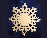 Снежинка №41, 10 см