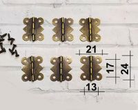 Петли БАБОЧКА, 24*21 мм, угол открывания 270°, 2 шт