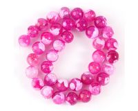 Бусины АГАТ пурпур, 6 мм, 15 шт