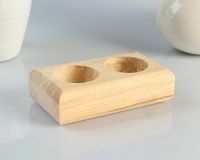 Подсвечник деревянный под 2 свечи 