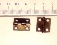 Петля малая прямоугольная, 180°,17х14 мм, 2 шт