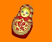 Форма пластиковая МАТРЕШКА
