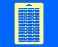 Трафарет прозрачный, №43 КИРПИЧНАЯ СТЕНА , 14*20 см, 1 шт