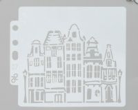 Трафарет пластик, 13*14 см, АРХИТЕКТУРА, 1 шт